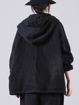 Amax luluE Autumn New Jacket 2024 Women White Hooded Zipper Coat Casual Loose Streetwear Female Pockets Vintage Harajuku Clothes