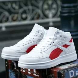 Spring Fashion Casual Shoes Men White Sneakers Breathable High top Flats Skateboarding Shoes 2025 New Unisex man shoes