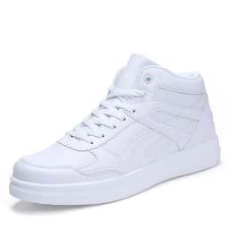 Spring Fashion Casual Shoes Men White Sneakers Breathable High top Flats Skateboarding Shoes 2025 New Unisex man shoes