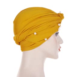 Muslim Fashion Women Elastic Velvet Pearls Turban Caps Islamic Hijab Bonnet Musulman Femme Headscarf Indian Hat Turbante Mujer