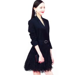 UHYTGF New Fashion Women Autumn Jacket Turn-Down Collar Solid Belt Coat Full High Quality Long Tassel Tops Female Windbreaker346