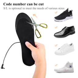 EiD USB Heated Shoe Insoles Electric Foot Warming Pad Feet Warmer Sock Pad Mat Winter Outdoor Sports Heating Insoles Winter Warm