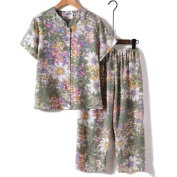 UHYTGF Middle-Aged Elderly Womens Suit Fashion Printing Casual Thin Summer Two-Piece Set Comfortable 3XL Big Size Tracksuit 1378