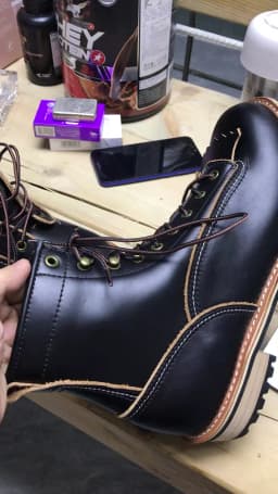 P001 Red Tornado Men's Genuine Cow Leather Motorcycle High Heel Casual Rider Footwear Cowhide Good Quality Goodyear Welted Boots