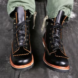 P001 Red Tornado Men's Genuine Cow Leather Motorcycle High Heel Casual Rider Footwear Cowhide Good Quality Goodyear Welted Boots