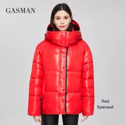 GASMAN 2022 Parka hooded thick winter women jacket fashion Women coat brand zipper outwear Female solid autumn puffer jacket 213