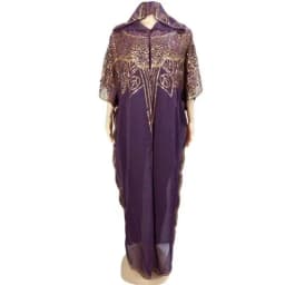 Women's Chiffon Batwing Sleeve Sequins and Fringes Loose and Versatile Dress African Fashion Gown Free Size Summer New 2022