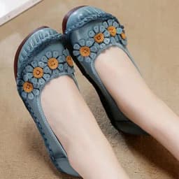 Beige flats ladies luxury genuine leather loafers breathable shoes womens shallow moccasins walking shoe