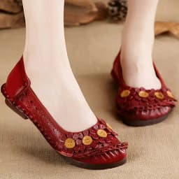 Beige flats ladies luxury genuine leather loafers breathable shoes womens shallow moccasins walking shoe
