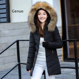 Big Fur Winter Coat Female Jacket New Hooded Parka Warm Winter Jacket Women Wadded Ladies 5XL Women's down jacket