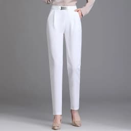 Spring Women High Waist Solid Elegant Ankle-Length Pants Office Ladies Skinny Chic Trousers Female Casual Fashion Pant