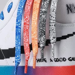 1 Pair Flat Paisley Cashew Flower Shoelaces, Gradient Colorful Creative Replacement Shoestrings, Unisex Shoe Laces for Sneakers