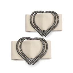 Bow Metal Decorative Shoe Decora Flower DIY Self-adhesive Women's Shoes Leather High Heels Buckle Single Shoe Decorations Buckle