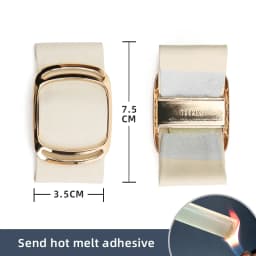 Bow Metal Decorative Shoe Decora Flower DIY Self-adhesive Women's Shoes Leather High Heels Buckle Single Shoe Decorations Buckle