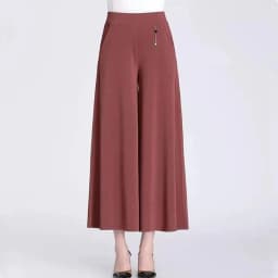 UHYTGF Fashion Summer Culottes Women's Elastic High Waist Wide Leg Female Thin Trousers Elegant Ladies Casual Skirt Pants 1765