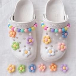 DIY Garden Shoe Charm Set for Kids - Hole Shoe Buckle Decoration Accessories Girls Party Gift Charms