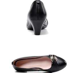 Women Shoes High Heels Pumps Fashion Party Round Toe leather spring fall Shoes Classic black for office lady tenis feminino
