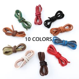 Flat Shoelaces High Quality Solid Leather Shoe Laces for Sneakers Classic Multicolor Leisure Shoestring 60/80/100/120/140/160cm