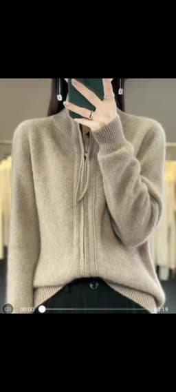 Knitted Autumn And Winter Baseball Uniform Cardigan Women's New Solid Color Long Sleeve Sweater Korean Version Loose Wild Coat