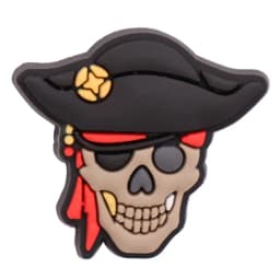 1-8PCS Pirates Style Skull Shoes Charms Decoration Buckle Money Bags Garden Sandals Accessories Kids Party Gift
