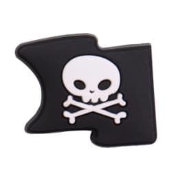 1-8PCS Pirates Style Skull Shoes Charms Decoration Buckle Money Bags Garden Sandals Accessories Kids Party Gift