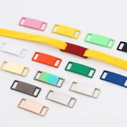 2 Pcs Blank Metal Shoelace Buckles Stylish Sneaker Decorations Fits All Types of Flat Shoelaces Shoe Accessories