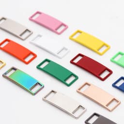 2 Pcs Blank Metal Shoelace Buckles Stylish Sneaker Decorations Fits All Types of Flat Shoelaces Shoe Accessories