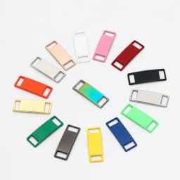2 Pcs Blank Metal Shoelace Buckles Stylish Sneaker Decorations Fits All Types of Flat Shoelaces Shoe Accessories