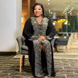 African Mother Luxury Robe Skirt Loose Fashion V-Neck Diamond Long Sleeve