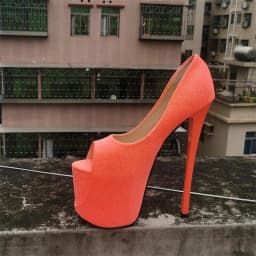 SDTRFT Platforms Stilettos 22cm Ultra Thin High Heels Ladies Shoes Woman Catwalk Shows Cosplay Pole Dance Pumps Sapato Feminino