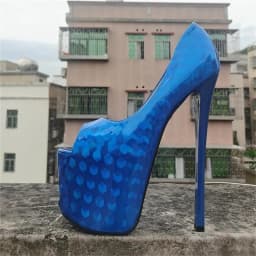 SDTRFT Platforms Stilettos 22cm Ultra Thin High Heels Ladies Shoes Woman Catwalk Shows Cosplay Pole Dance Pumps Sapato Feminino