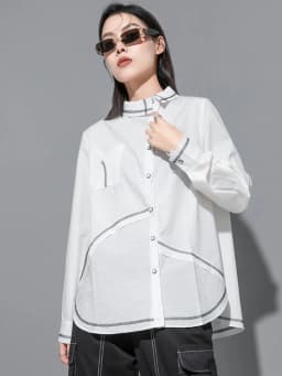 Amax luluE 2023 Punk Streetwear Japanese Womens Fashion Loose Casual Shirts Females Luxury Vintage Classic Blouses Harajuku Tops