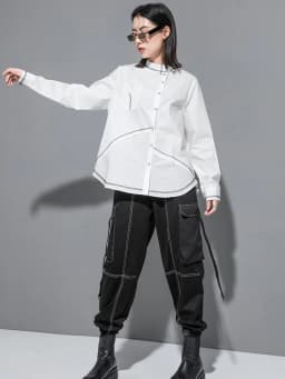 Amax luluE 2023 Punk Streetwear Japanese Womens Fashion Loose Casual Shirts Females Luxury Vintage Classic Blouses Harajuku Tops