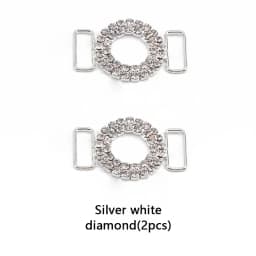 Luxurious Diamond Shoelaces Metal Buckle for Rhinestone Shoe Decorations Charms Metal Laces Lock Sneakers Shoes Accessories