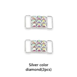 Luxurious Diamond Shoelaces Metal Buckle for Rhinestone Shoe Decorations Charms Metal Laces Lock Sneakers Shoes Accessories