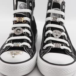 Luxurious Diamond Shoelaces Metal Buckle for Rhinestone Shoe Decorations Charms Metal Laces Lock Sneakers Shoes Accessories
