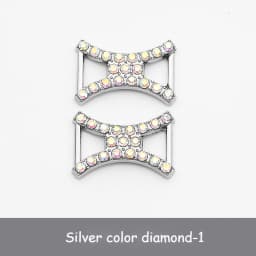 1 Pair New Diamond Shoe Charms Fashion Laces Buckle Quality Metal Shoelaces Decorations Chapa Shoes Accessories