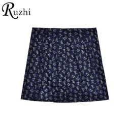 KPOP Dress Sweet Shorts Sets Broken Flower Skirts Exposed Navel Two Piece Set Women Split Skirt Puff Sleeve 2 Piece Sets 2022
