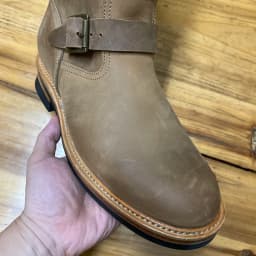 EB666 Rock Can Roll Men's Genuine Italian Cow Leather Footwear Cowhide Top Quality Goodyear Welted Trooper Engineer Boots