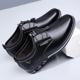 Men's Casual Shoes Black Spring Male Footwear Loafers Soft Bottom Lace Up Outdoor Business Sneakers Shoes For Men Big Size 48