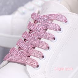 Colorful Shoelaces Glitter White Shoelaces of Sneakers Metallic Shiny Gold Shoelace Silver Flat Shoe Laces Sports Running Laces