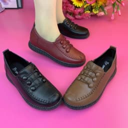 2022 Fashion Women Leather Flats Spring Shoes Comfort Fashion Classic Loafers Casual Leather Shoes Women Large Size 42 Flat shoe