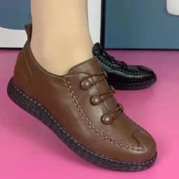 2022 Fashion Women Leather Flats Spring Shoes Comfort Fashion Classic Loafers Casual Leather Shoes Women Large Size 42 Flat shoe
