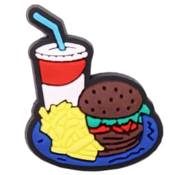 1pcs Candy Hamburger Charms French Fries Drink Garden Sandals Accessor Ice Cream Shoes Decorations Kids Party Present