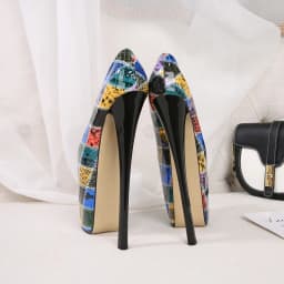 Fashion Catwalk Shows 22cm Pumps Platform Women shoes 20cm Ultra High Thin heels Bridal zapatos mujer Steel Pipe Dance Stilettos