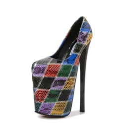 Fashion Catwalk Shows 22cm Pumps Platform Women shoes 20cm Ultra High Thin heels Bridal zapatos mujer Steel Pipe Dance Stilettos