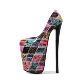 Fashion Catwalk Shows 22cm Pumps Platform Women shoes 20cm Ultra High Thin heels Bridal zapatos mujer Steel Pipe Dance Stilettos