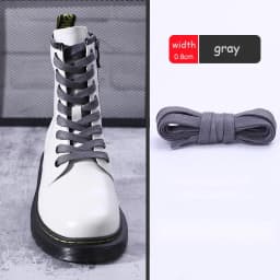 Casual Leather Shoelaces with Men's Women's Mid-high Help Leather Boots Boots Shoelaces Flat Waterproof Waxed Shoes Laces