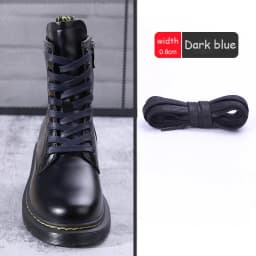 Casual Leather Shoelaces with Men's Women's Mid-high Help Leather Boots Boots Shoelaces Flat Waterproof Waxed Shoes Laces