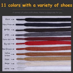 Casual Leather Shoelaces with Men's Women's Mid-high Help Leather Boots Boots Shoelaces Flat Waterproof Waxed Shoes Laces